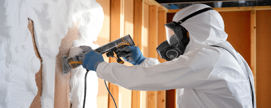 Energy-Efficient Spray Foam Insulation Installation